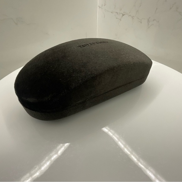 TOM FORD Glasses/Sunglasses Case Brown Velvet suede-like interior - Picture 5 of 6